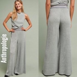 Anthropologie Gray Wide Leg Pants